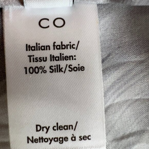 CO Collections Womens 100% Silk Gray Tunic/Blouse Size XS - Picture 5 of 6